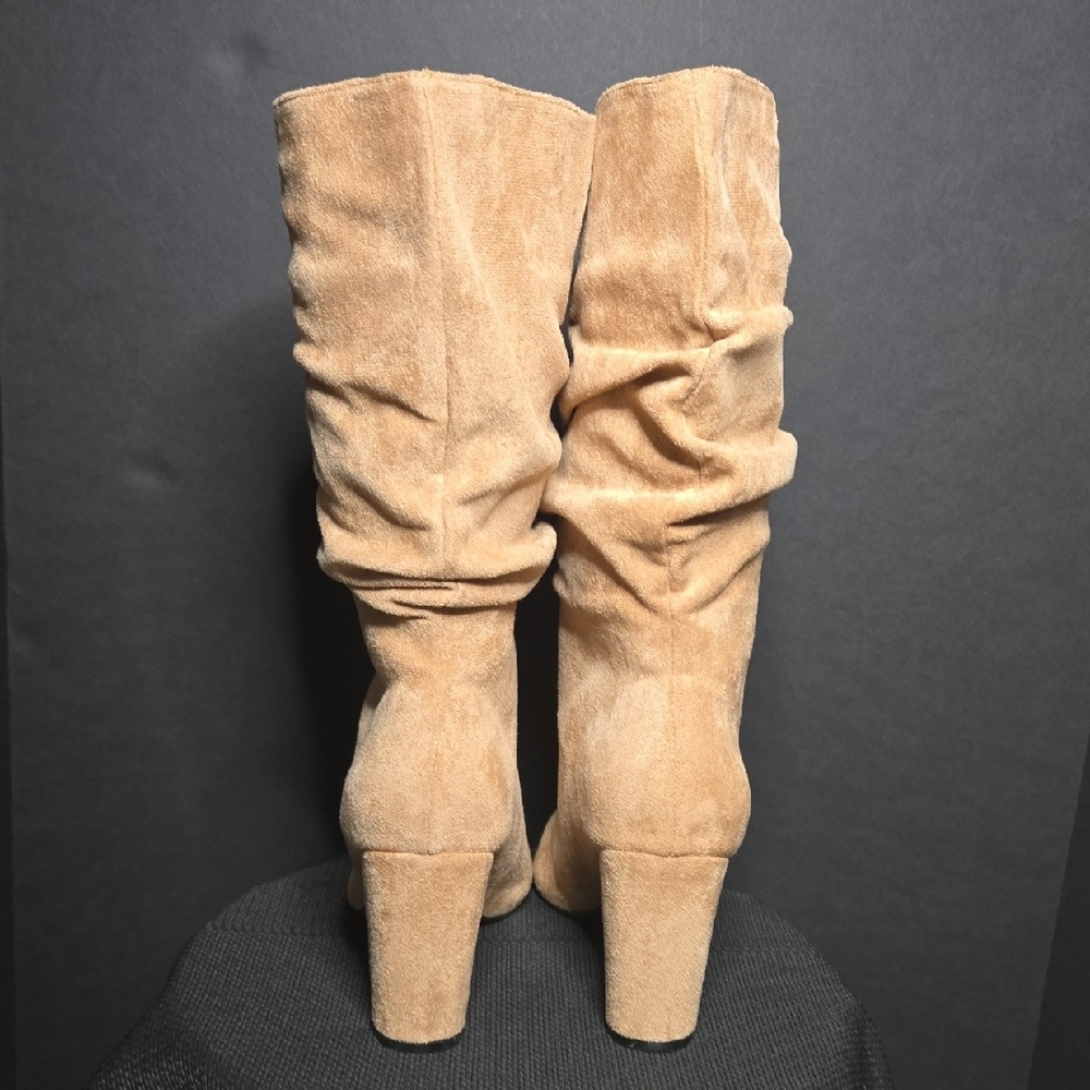 Tan Suede Women's Boots - Picture 7 of 8